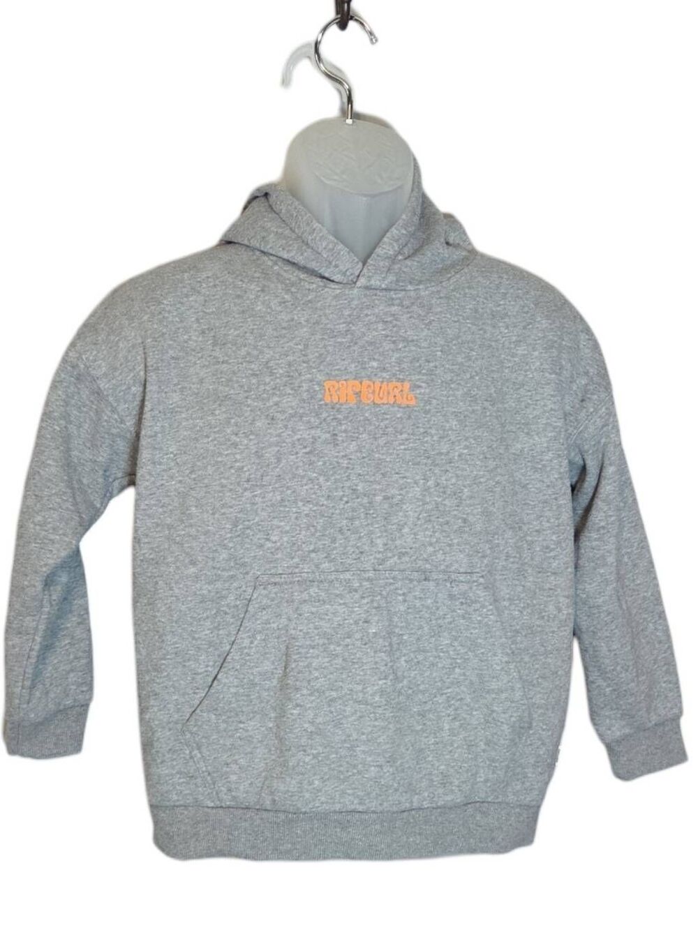 Rip Curl Kidswear Heather Grey Surf Graphic Fleece Hoodie - Size 12/M
